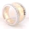 Two-tone diamond ring