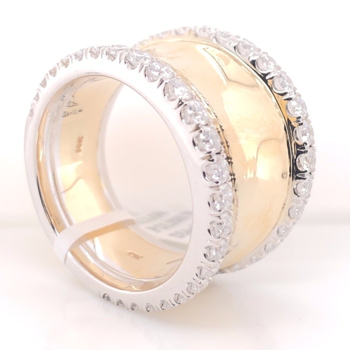 Pre Owned Two Tone Diamond Ring - Shop Prestige Two-tone diamond ring