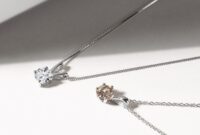 Champagne diamond necklace