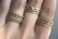 Stackable diamond rings