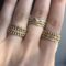 Stackable diamond rings