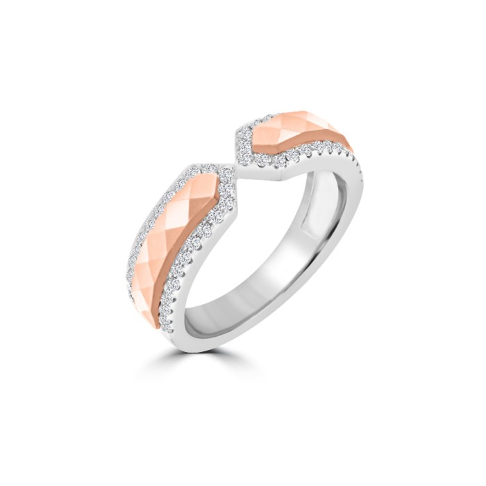 Two-tone Gold Diamond Ring - EJI Two-tone diamond ring