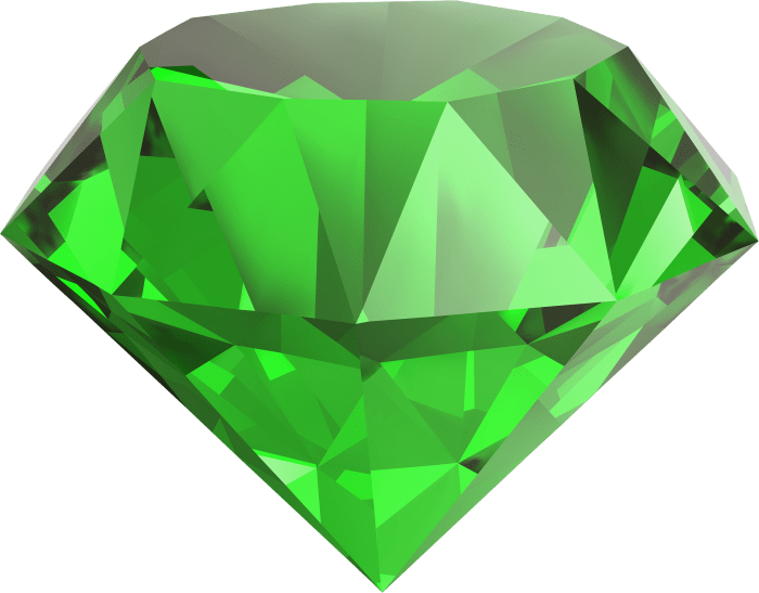 Emerald cut diamond